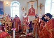 Епископ Мстислав совершил Божественную Литургию в Покрово-Тервеническом женском монастыре - 01.06.2022