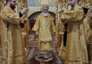 Епископ Мстислав совершил богослужения Недели сыропустной в Свято-Троицком Александра Свирского мужском монастыре - 06.03.2022