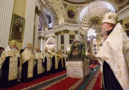 Епископ Мстислав сослужил митрополиту Варсонофию в Александро-Невской Лавре