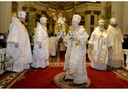 Епископ Мстислав сослужил митрополиту Варсонофию за Великой Рождественской вечерней в Александро-Невской лавре - 07.01.2021