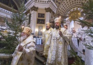 Епископ Мстислав сослужил митрополиту Варсонофию за Всенощным бдением в Александро-Невской лавре – 07.01.2023