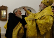 Преосвященнейший Мстислав, епископ Тихвинский и Лодейнопольский, совершил Всенощное Бдение в Тихвинском Богородичном Успенском мужском монастыре