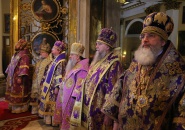 Епископ Мстислав сослужил митрополиту Санкт-Петербургскому и Ладожскому Варсонофию в Александро-Невской Лавре