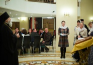 Хор матушек Тихвинской епархии дебютировал на Рождественских епархиальных поздравлениях