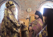 Епископ Мстислав совершил Божественную Литургию в Антониево-Дымском мужском монастыре - 12.03.2022