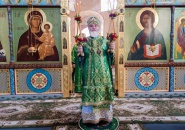  Епископ Мстислав совершил Божественную Литургию в Свято-Троицком Александра Свирского мужском монастыре - 13.09.2022