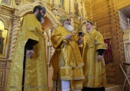 Епископ Мстислав совершил Божественную Литургию на станции Сологубовка - 14.02.2021