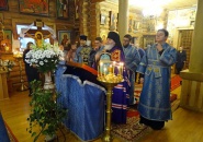 Преосвященнейший Мстислав, епископ Тихвинский и Лодейнопольский, совершил Божественную Литургию в городе Бокситогорске - 16.02.2020