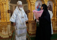 Епископ Мстислав совершил Божественную Литургию на подворье Введено-Оятского монастыря в Санкт-Петербурге - 18.09.2022