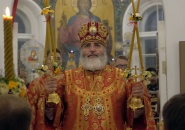 Преосвященнейший Мстислав, епископ Тихвинский и Лодейнопольский, совершил Божественную Литургию на подворье Антониево-Дымского монастыря в г. Санкт-Петербурге