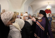 Епископ Мстислав совершил Божественную Литургию на подворье Антониево-Дымского монастыря в Санкт-Петербурге - 21.02.2021