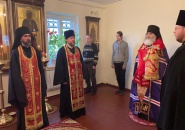 Епископ Мстислав совершил Всенощное бдение в поселке Мга - 21.05.2021