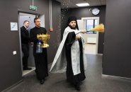 Епископ Тихвинский и Лодейнопольский Мстислав совершил чин освящения газовой котельной города Тихвина
