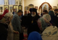 Преосвященнейший Мстислав, епископ Тихвинский и Лодейнопольский, совершил Всенощное бдение в г. Кириши