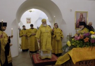 Преосвященнейший Мстислав, епископ Тихвинский и Лодейнопольский, совершил всенощное бдение в Тихвинском Успенском мужском монастыре.