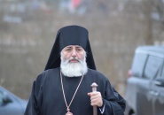 Преосвященнейший Мстислав, епископ Тихвинский и Лодейнопольский, совершил Божественную Литургию в городе Сясьстрое - 23.02.2020