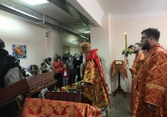 Епископ Мстислав совершил Божественную Литургию в пункте временного размещения беженцев - 26.04.2022