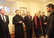 На подворье Свято-Троицкого Зеленецкого мужского монастыря в г. Санкт-Петербурге состоялся прием делегации г. Нарвы (Эстония)