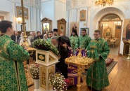 Преосвященнейший Мстислав, епископ Тихвинский и Лодейнопольский совершил Божественную Литургию в деревне Пидьма – 27.09.2019