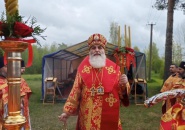 Епископ Мстислав совершил Божественную Литургию в Самушкино - 28.05.2022