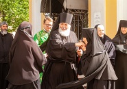 Епископ Мстислав совершил Божественную Литургию во Введено-Оятском женском монастыре - 28.06.2020