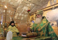 Епископ Мстислав совершил Божественную Литургию в Антониево-Дымском мужском монастыре - 30.01.2021