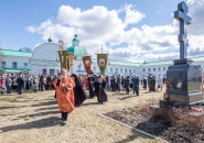 Епископ Мстислав совершил Божественную Литургию в Свято-Троицком Александра Свирского мужском монастыре - 30.04.2022